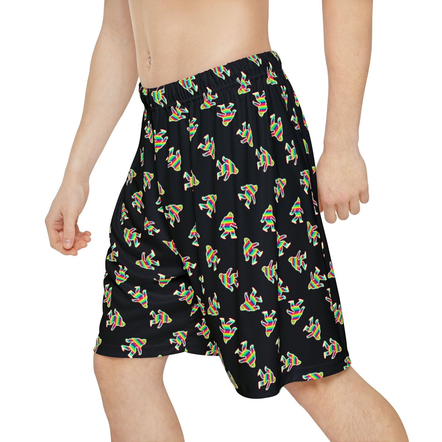 PsySquatch Basketball Shorts - Technicolor