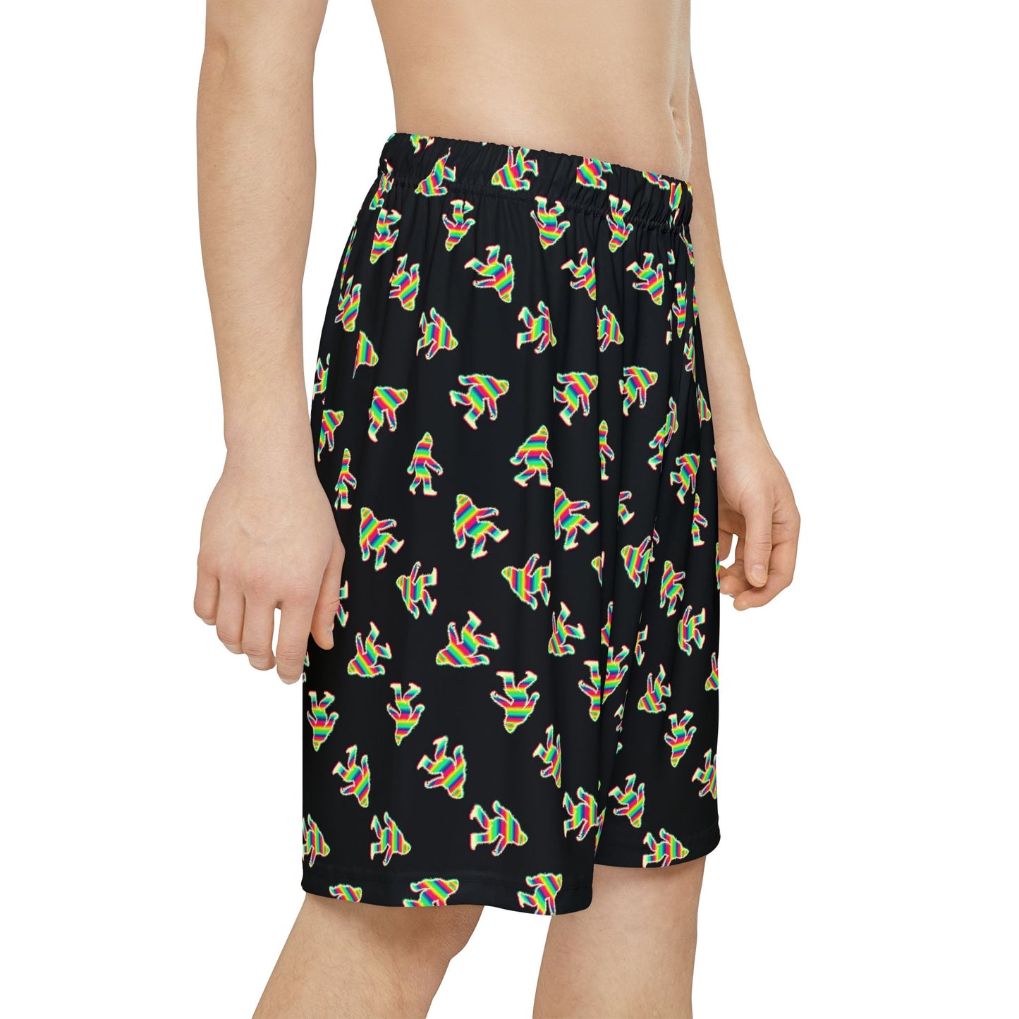 PsySquatch Basketball Shorts - Technicolor