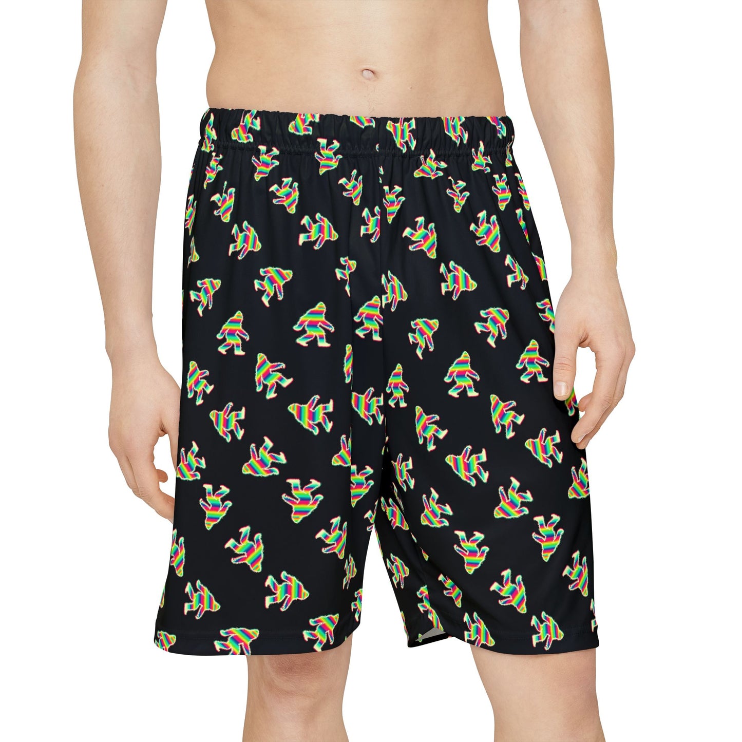 PsySquatch Basketball Shorts - Technicolor