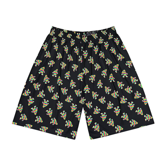 PsySquatch Basketball Shorts - Technicolor